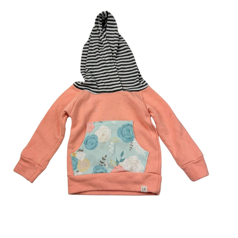Lulu + Roo Floral Pocket Hooded Sweatshirt
